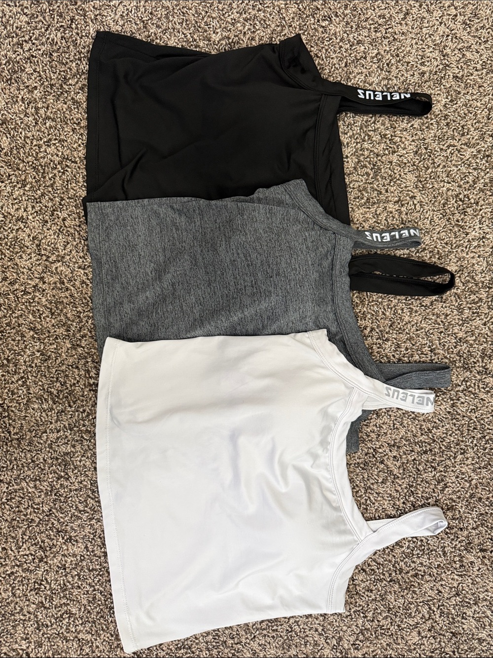 Women’s Everyday Crop Tank - White, Gray, Black (3-Pack)